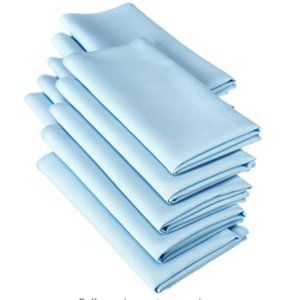100 Light Blue Polyester Napkins